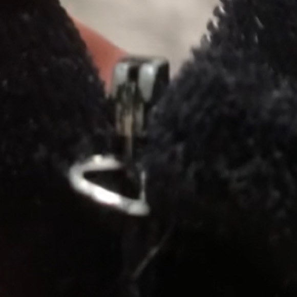 Velvet European black maxi dress with unique triangle print - Picture 12 of 12